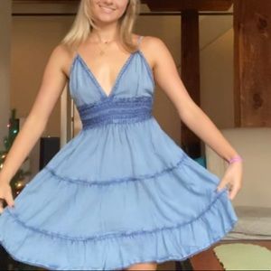 Blue distressed Sundress, Size Small/Medium, from the Brand Devi
